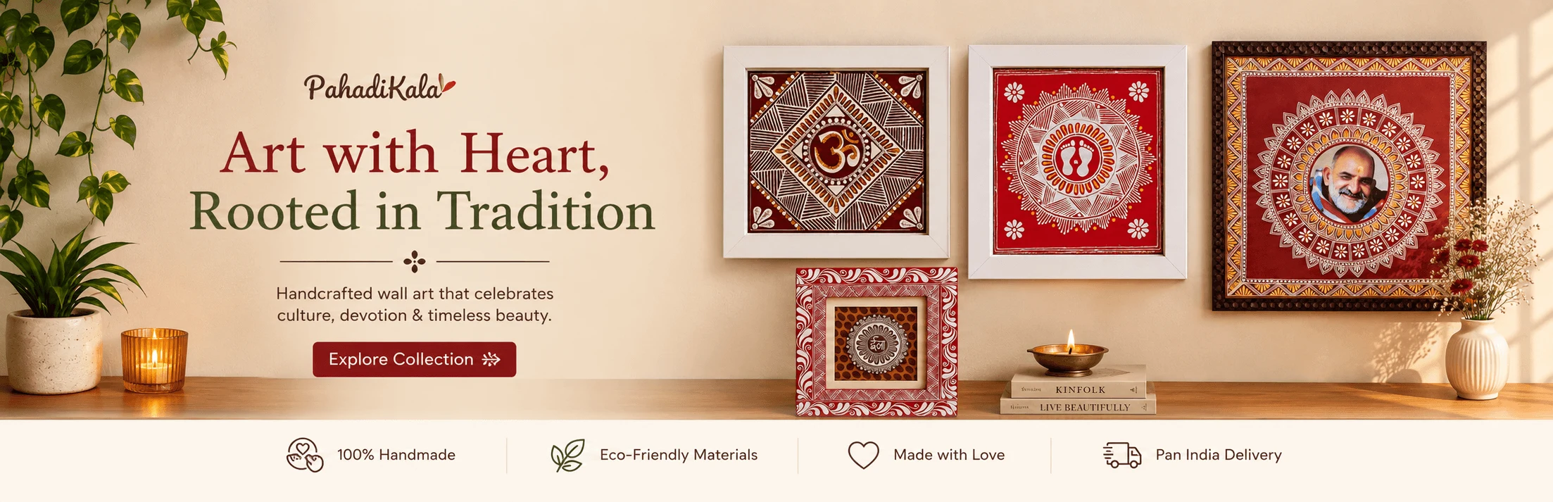 Authentic Pahadi Aipan Art and Himalayan Handicrafts