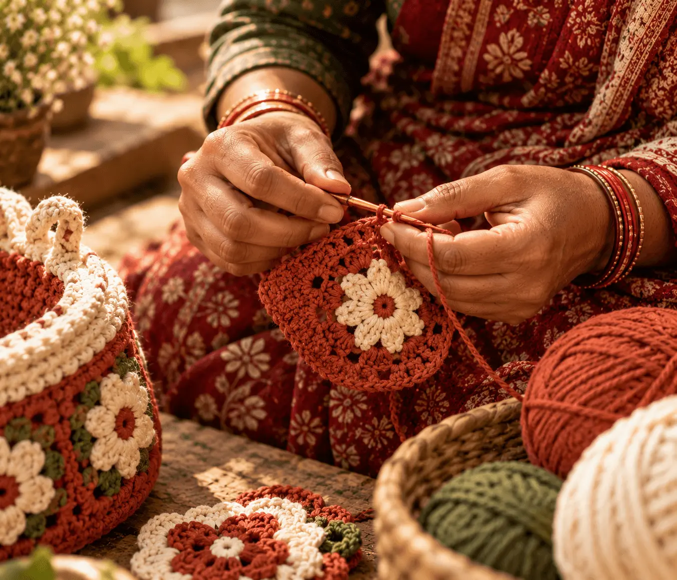 Handmade crochet keepsakes
