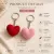 Handmade Crochet Heart Keychain Set of 2 | Cute 5 cm Bag Charm