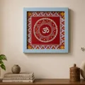 Aipan Art Om Wall Frame 15x15 cm | Traditional Uttarakhand Home Decor