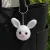 Handmade Crochet Bunny Keychain | Cute Rabbit Bag Charm