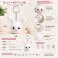 Handmade Crochet Bunny Keychain | Cute Rabbit Bag Charm