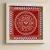 Laxmi Pug Aipan Art Wall Frame 15x15 cm | Traditional Aipan Decor