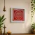 Laxmi Pug Aipan Art Wall Frame 15x15 cm | Traditional Aipan Decor