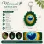 Handmade Crochet Peacock Feather Keychain 9 cm