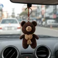 Handmade Crochet Teddy Bear Keychain | 8 cm Cotton Yarn