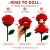 Reversible Rose Flower Doll Handmade Crochet Gift | 12 cm
