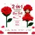Reversible Rose Flower Doll Handmade Crochet Gift | 12 cm