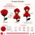 Reversible Rose Flower Doll Handmade Crochet Gift | 12 cm