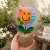 Handmade Crochet Smiley Flower Pot | Cute Desk Decor