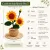 Handmade Crochet Sunflower Pot – 13 cm Desk & Home Decor Gift