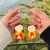 Handmade Uttarakhand Couple Keychain Set of 2 | MDF Pahadi Keychain
