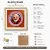 Neem Karoli Baba Aipan Art Glass Frame 25x25 cm | Spiritual Wall Decor