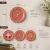 Handmade Aipan Art Steel Wall Hanging Plate Set of 3 | 6 Inch Traditional Wall Decor