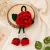 Handmade Crochet Rose Hair Tie | Soft Acrylic Floral Hair Accessory