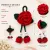 Handmade Crochet Rose Hair Tie | Soft Acrylic Floral Hair Accessory