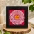 Aipan Mini Frame Handmade Traditional Wall Décor | 4x4 Inch Art Frame