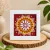 Aipan Mini Frame Handmade Traditional Wall Decor | 4x4 Inch Art Frame