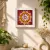 Aipan Mini Frame Handmade Traditional Wall Decor | 4x4 Inch Art Frame