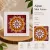 Aipan Mini Frame Handmade Traditional Wall Decor | 4x4 Inch Art Frame