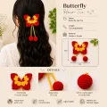Handmade Butterfly Hair Tie | Crochet Hair Accessory for Girls & Women