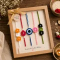 Handmade Crochet Rakhi Set of 5 with Gift Box | Raksha Bandhan Special