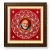 Neem Karoli Baba Aipan Art Glass Frame | Handmade Wall Decor
