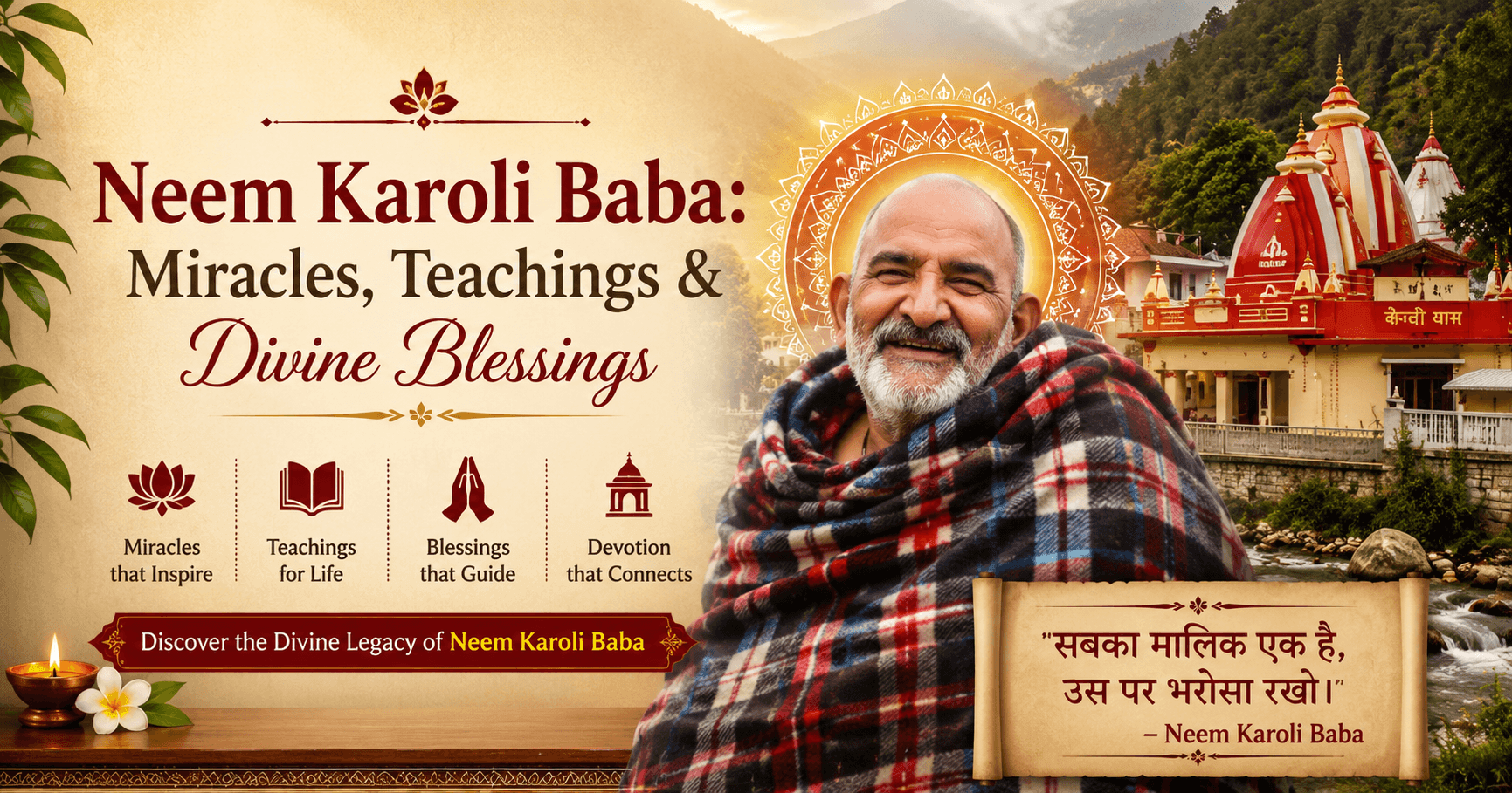 Neem Karoli Baba: Miracles, Teachings & Divine Blessings