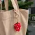 Handmade Crochet Grapes Keychain | Cute Bag & Key Charm