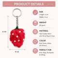 Handmade Crochet Grapes Keychain | Cute Bag & Key Charm
