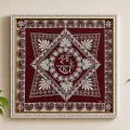 Handmade Aipan Art Shri Radha Glass Wall Frame 40×41 cm