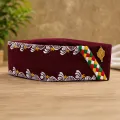 Hand-Painted Aipan Art Pahadi Topi | Traditional Kumaoni Cap