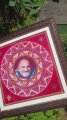 Handmade traditional Neem Karoli Baba Aipan Art