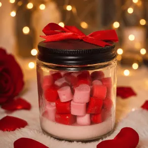 Heart Wax Melt Candle Jar | Handmade Scented Candle Gift | PahadiKala