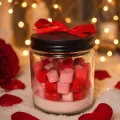 Heart Wax Melt Candle Jar | Handmade Scented Candle Gift