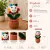 Handmade Crochet Smiley Flower Pot for Desk & Home Décor | 15cm