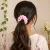 Handmade Crochet Blush Pink Scrunchie | Soft Wool Hair Tie for Women & Girls | 10cm