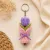 Handmade Crochet Tulip Bouquet Keychain for Bags & Keys | Cute Floral Charm | 10cm