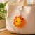 Handmade Crochet Smiley Sunflower Keychain | Cute Bag Charm