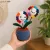 Handmade Crochet Smiley Flower Pot – Cute Amigurumi Desk Decor | 18 cm