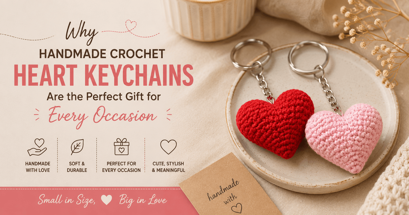 Why Handmade Crochet Heart Keychains Are the Perfect Gift for Every Occasion