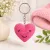 Handmade Crochet Smiley Heart Keychain for Bags & Keys | Cute Pink Woolen Charm
