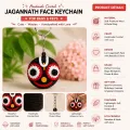 Handmade Crochet Jagannath Face Keychain for Bags & Keys | Cute Woolen Charm