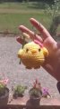Handmade Crochet Chick Keychain 8 cm Cute Bag Charm