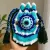 Handmade Crochet Drawstring Pouch with FREE Keychain