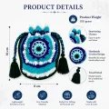 Handmade Crochet Drawstring Pouch with FREE Keychain