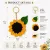 Handmade Crochet Sunflower Keychain – Floral Bag Charm & Key Ring | 10 cm