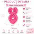Handmade Crochet Heart Hair Clip for Girls | Cute Hair Clip