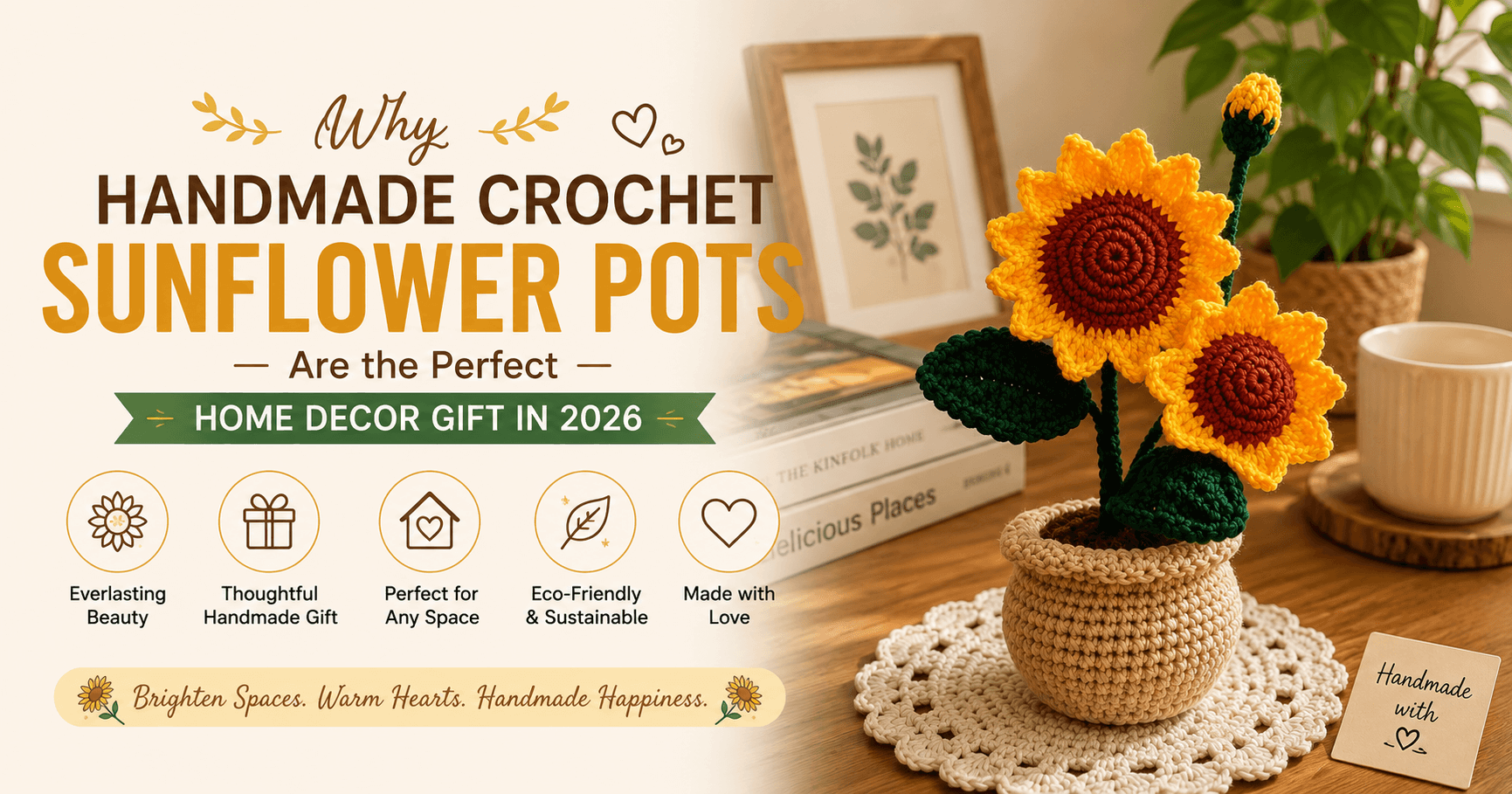 Why Handmade Crochet Sunflower Pots Are the Perfect Home Decor Gift in 2026