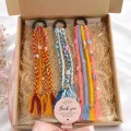 Handmade Braided Tassel Hair Tie for Girls | Colorful Ponytail Hair Accessory
